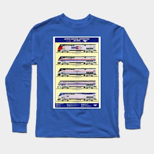 Amtrak Heritage Locomotives Long Sleeve T-Shirt